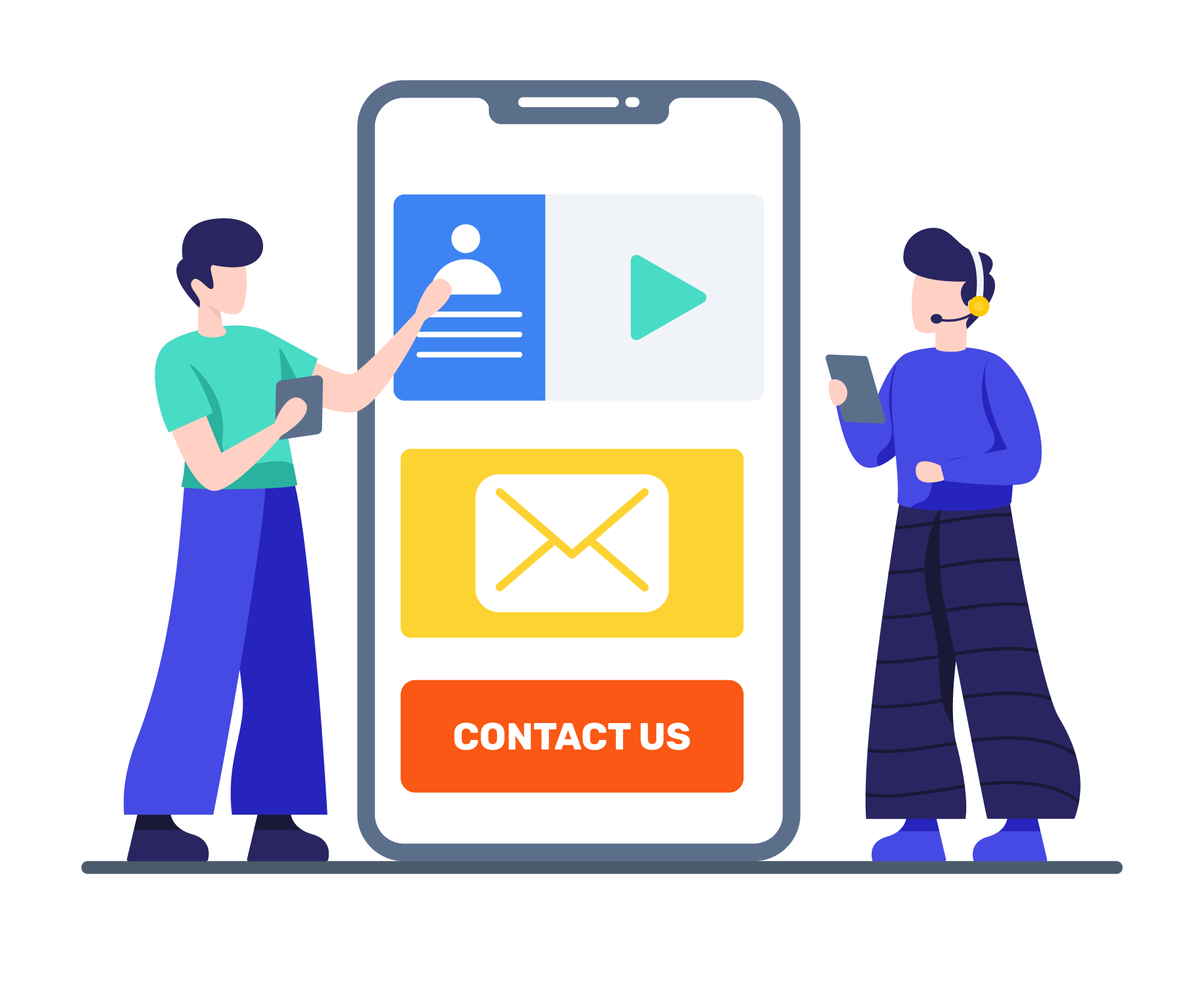 Contact Us Illustration