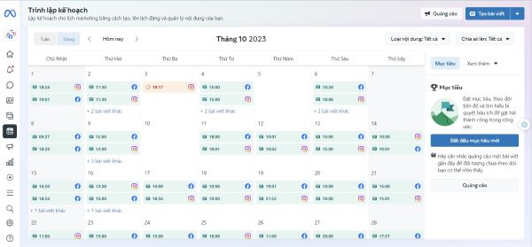 Lên lịch đăng bài, viết nội dung cho Fanpage
