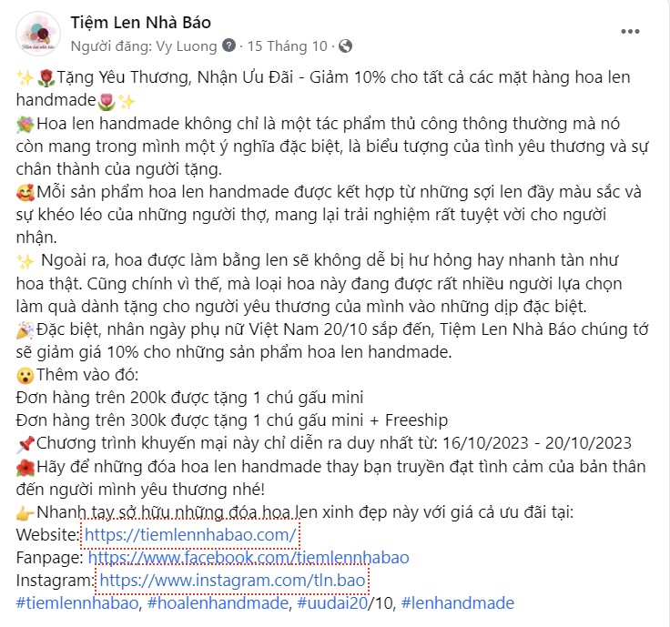 Chiến dịch quảng cáo 20/10