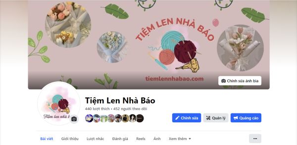 Fanpage Facebook Tiệm Len Nhà Báo
